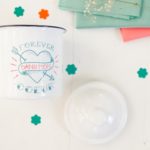 mug en émail mariage un beau jour