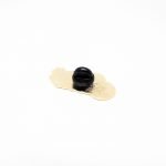 pin's sista vue de dos attache silicone noire