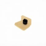 pin's vue de dos attache silicone noire